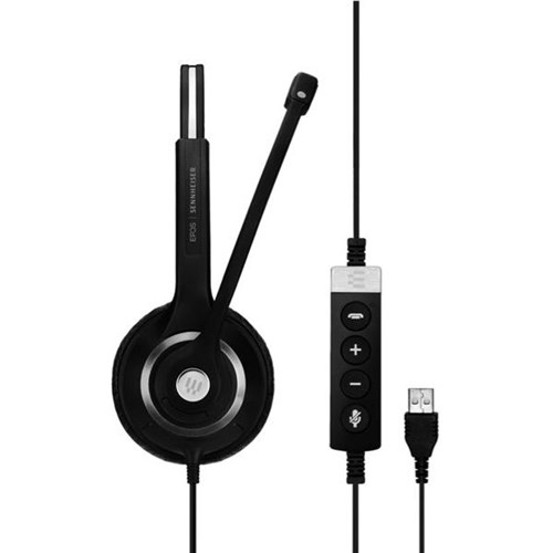 EPOS Sennheiser SC 260 USB MS II Wired Binaural Headset for PC