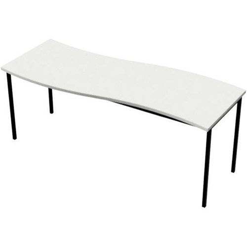 Rectangle High Wave School Whiteboard Table 1800x750x520mm