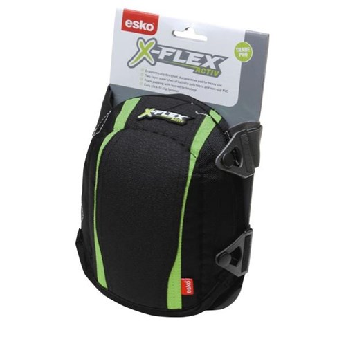 Esko X-Flex Activ Trades EKPA Knee Pads Black/Green, Pair