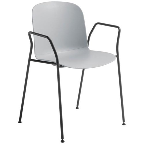 Adapt Visitor Chair With Arms Grey/Black