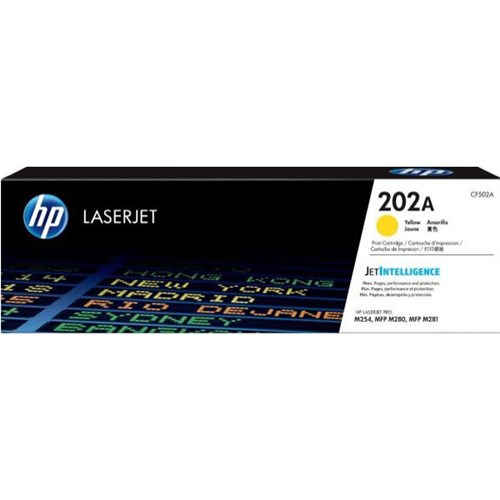 HP 202A Yellow Laser Toner Cartridge CF502A