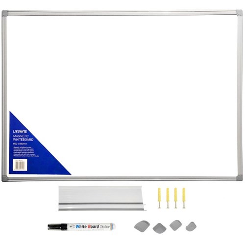 Litewyte Acrylic Whiteboard Magnetic 600 x 850mm