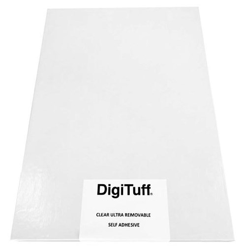 Digituff A3 238gsm Clear Ultra Removable Self Adhesive Paper, Pack of 50
