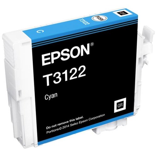 Epson T3122 Cyan UltraChrome Hi-Gloss2 Ink Cartridge C13T312200