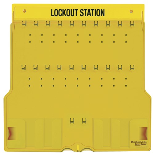 Master Lock Padlock Station Complete With Cover Yellow