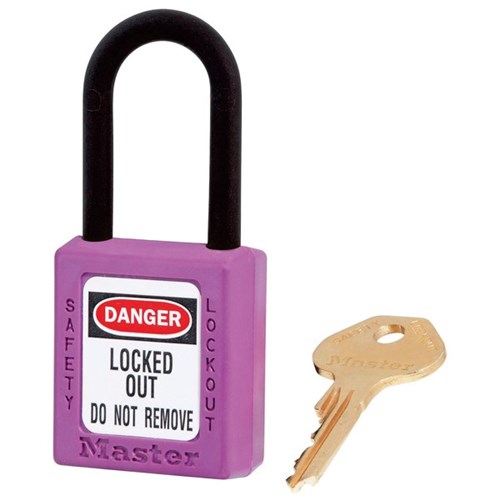 Master Lock Zenex Nylon Safety Padlock 38mm Purple