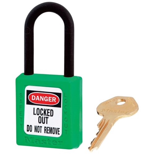 Master Lock Zenex Nylon Safety Padlock 38mm Green
