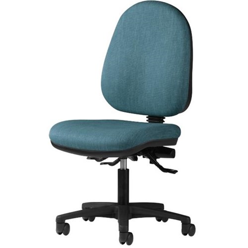Logic High Back 3 Lever Chair Keylargo Fabric/Atlantic