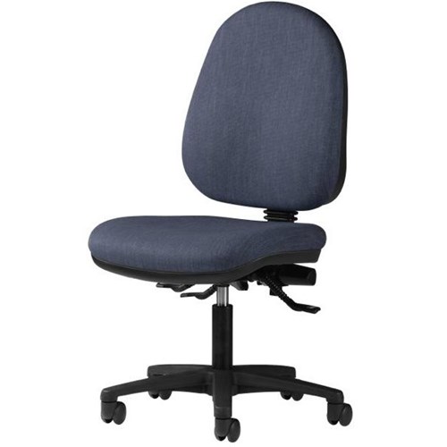 Logic High Back 3 Lever Chair Keylargo Fabric/Denim