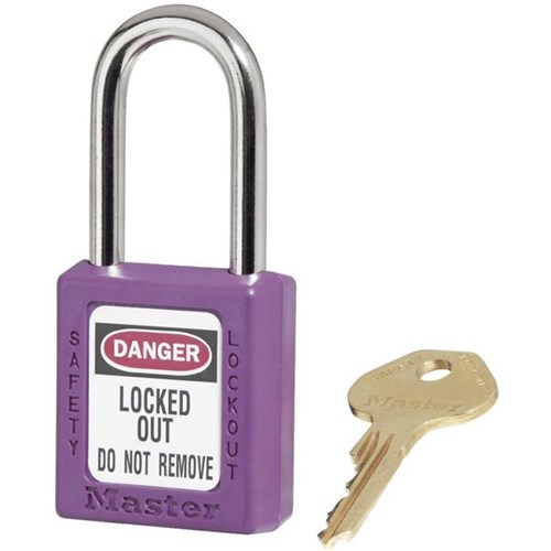 Master Lock Zenex Steel Safety Padlock 38mm Purple