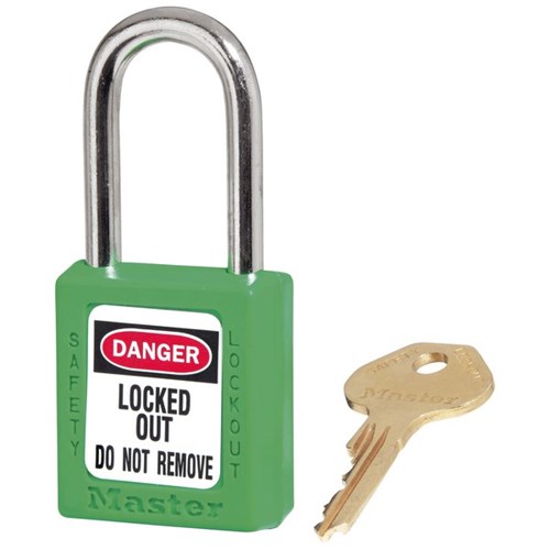 Master Lock Zenex Steel Safety Padlock 38mm Green
