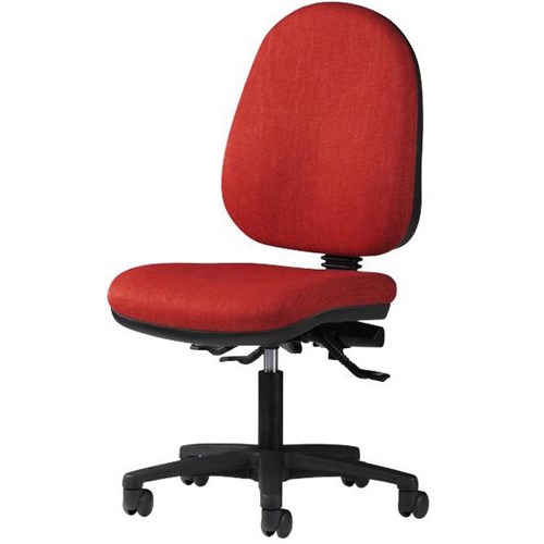 Logic High Back 2 Lever Chair Keylargo Fabric/Cherry