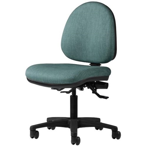 Logic Mid Back 3 Lever Chair Keylargo Fabric/Atlantic