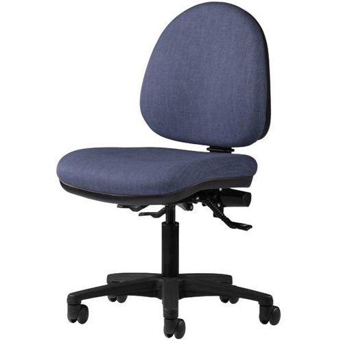 Logic Mid Back 3 Lever Chair Keylargo Fabric/Denim