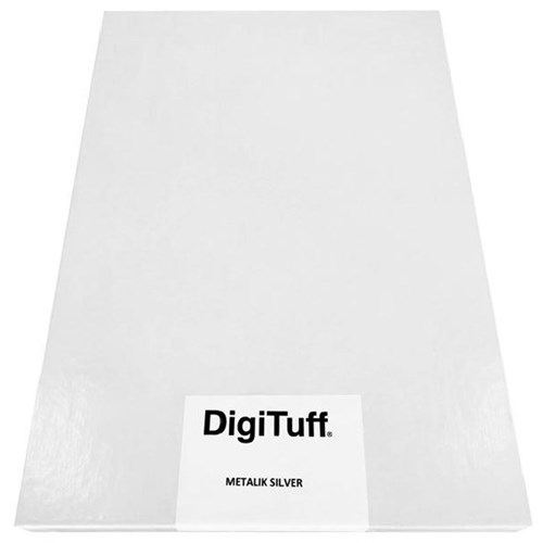Digituff SRA3 330gsm Metalik Silver Synthetic Paper, Pack of 50