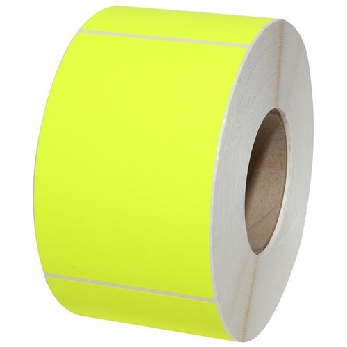 Fluoro Yellow Label 100x149mm, Roll of 1000
