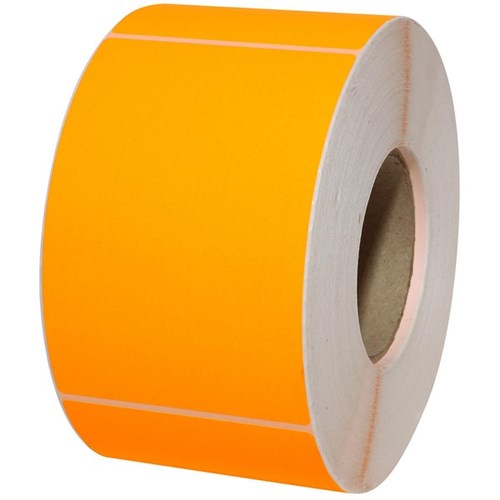 Fluoro Orange Label 100x149mm, Roll of 1000