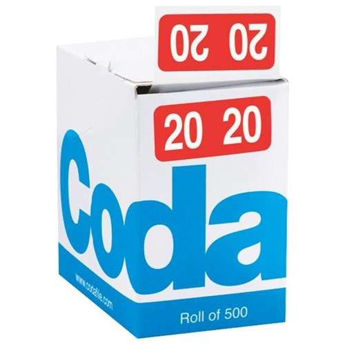 Codafile 2020 Label 19mm, Roll of 500