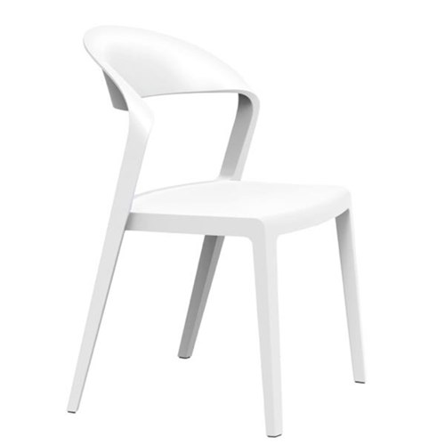 Duoblock Stackable Chair White