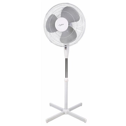 Nero Pedestal Fan 400mm White