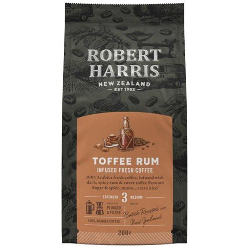 Robert Harris Toffee Rum Coffee Plunger & Filter 200g