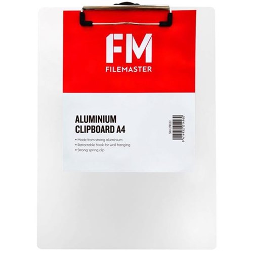 FM Aluminium Clipboard A4 Grey