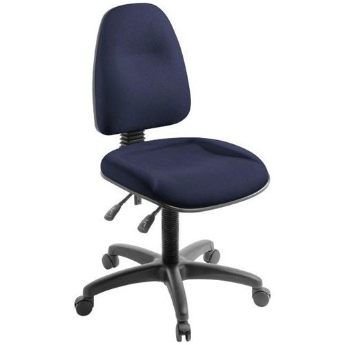 Spectrum 200 Heavy Duty Chair High Back 2 Lever Quantum Fabric/Navy