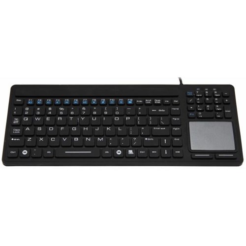 Inputel SK308 Silicone Wired USB Keyboard & Trackpad IP68