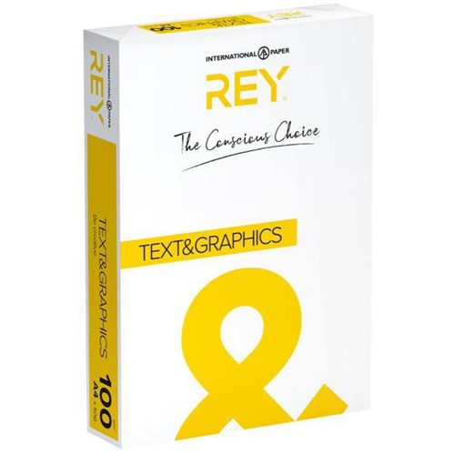 Rey A4 100gsm White Text & Graphics Paper, Pack of 500