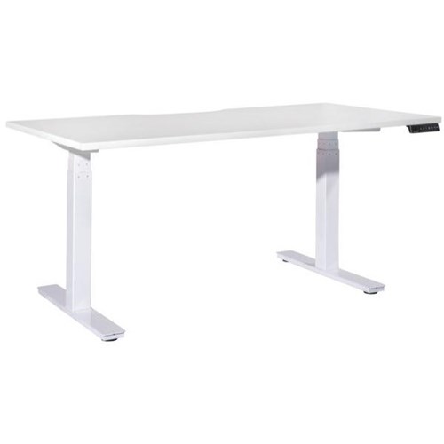 Tidal Premium Single User Electric Height Adjustable Desk 1800mm Snowdrift/White