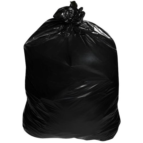 OfficeMax Rubbish Bag 750x400x1470mm 25 Micron 240L Black, Pack of 25