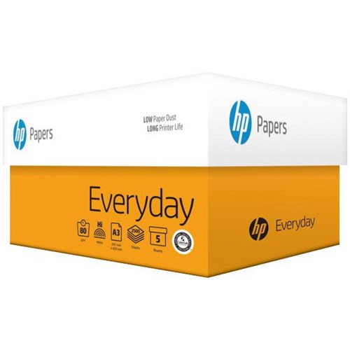 HP A3 80gsm White Everyday Photocopy Paper, Pack of 500