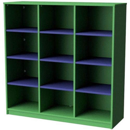Zealand 12 Cube Storage Unit Green/Blue 1200x400x1200mm