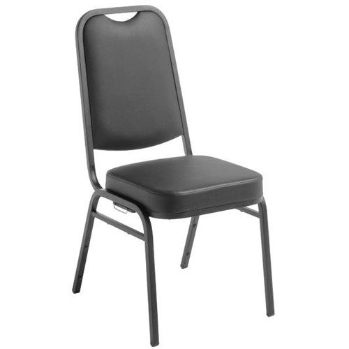 Unite Chair Stackable Padded Black