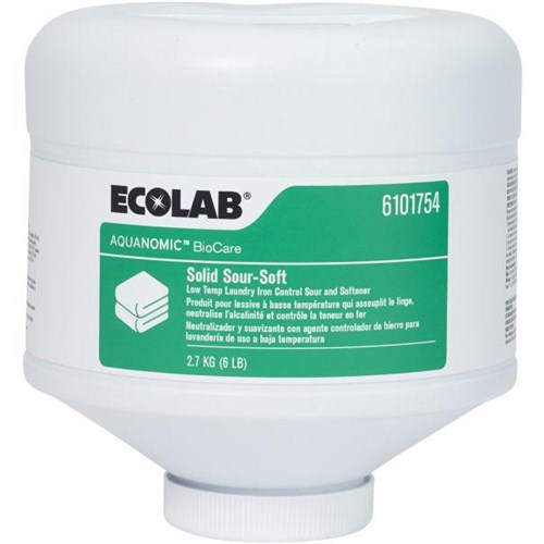 Ecolab Aquanomic Biocare Solid Sour-Soft Laundry Cleaner