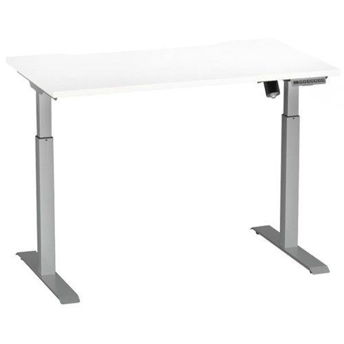 Breeze Active Electric Height Adjustable Desk Bluetooth 1200mm White/Silver