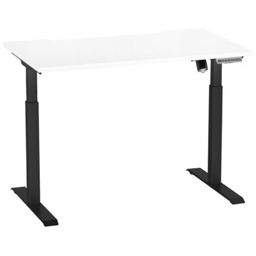 Breeze Active Electric Height Adjustable Desk Bluetooth 1200mm White/Black