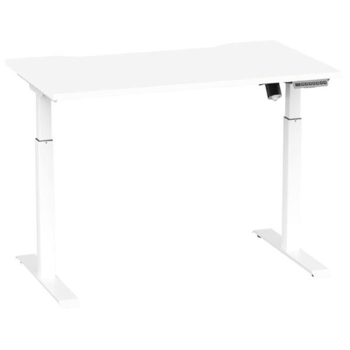 Breeze Active Electric Height Adjustable Desk Bluetooth 1200mm White/White