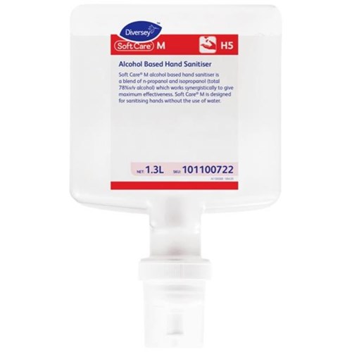 Soft Care Intellicare General Purpose M Gel Hand Sanitiser 1.3L, Carton of 4