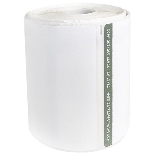 comPOST Courier Thermal Labels 50mm Core 100x174mm Green Stripe, Roll of 200