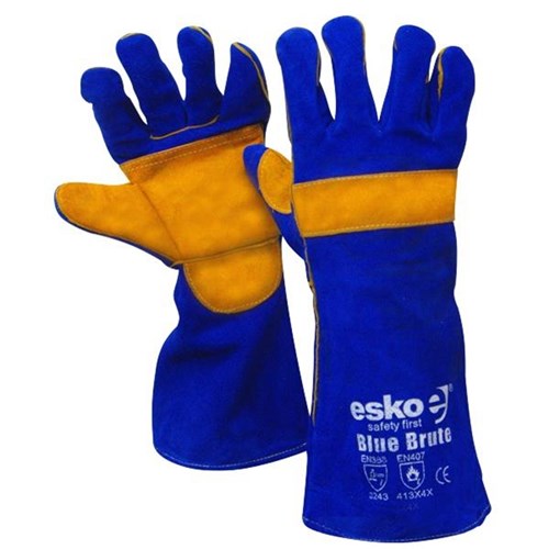 Esko BB160 Welders Gloves Gold Kevlar 406mm Blue
