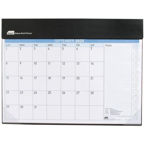 Sasco Deluxe Desk Pad Complete Month To View 2025