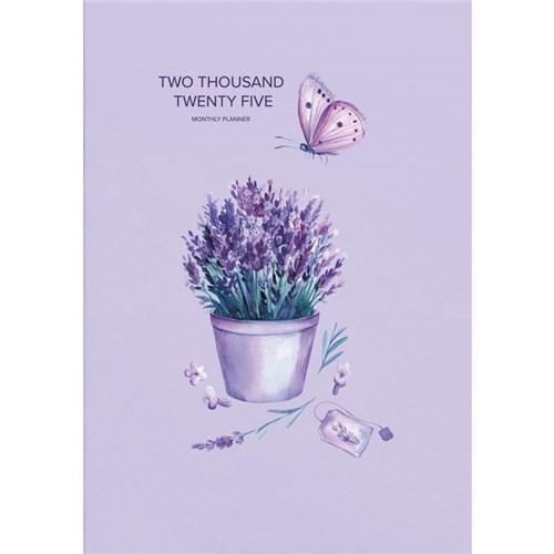 Collins A4 Diary Planner A4 Month To View 2025 Fragrant Lavender