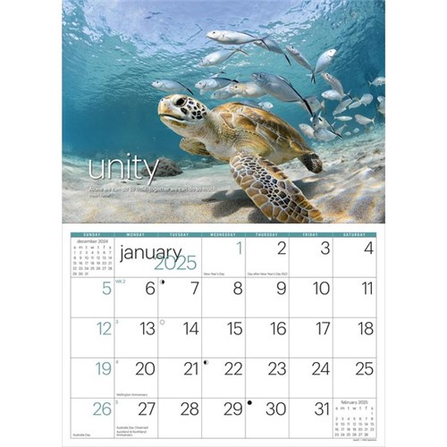 Easy2C Wall Calendar Stitched Inspirations 2025