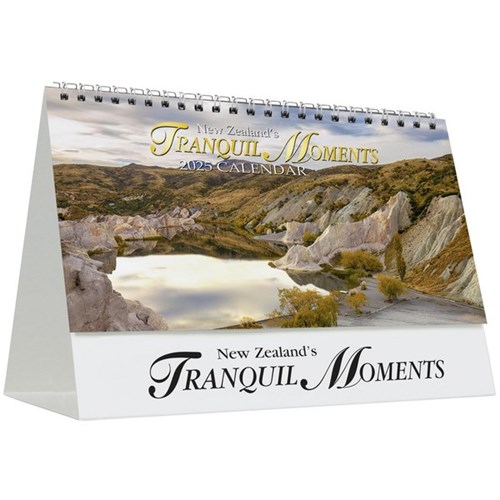 Easy2C Desk Calendar Month To View NZ Tranquil Moments 2025