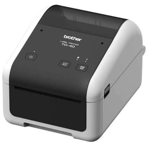 Brother Td-4420tn Desktop Direct Thermal/Thermal Transfer Printer -  Monochrome - Label/Receipt Print - Ethernet - USB - Yes - Serial - With  Cutter