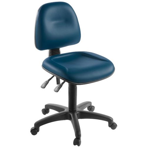 Eden Office Graphic Task Chair Mid Back 2 Lever Ultra Vinyl/Navy