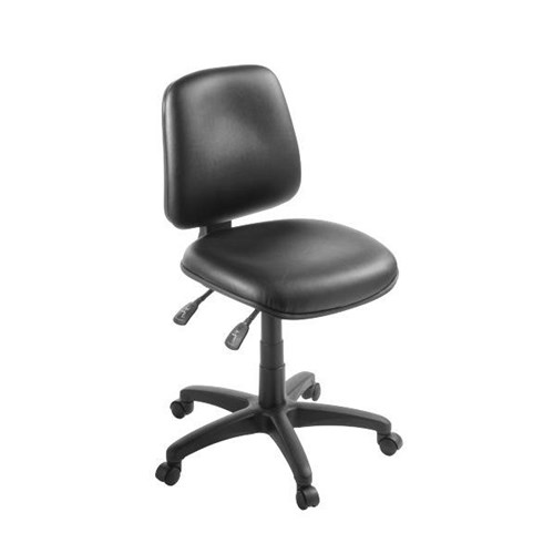 Eden Office Chorus 3.40 Task Chair High Back 3 Lever Charisma Vinyl/Black