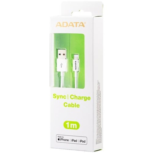 Adata Sync & Charge Lightning Cable Type USB-A 2.0 White 1m