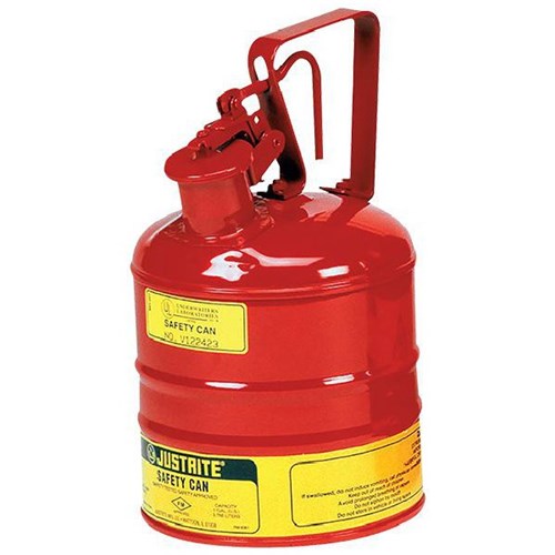 Justrite Safety Spill Can Flammable 4L Red